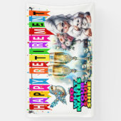 Banderoles Lady of Leisure HEUREMENT RETRAIREMENT BANNER (Vertical)