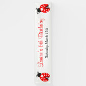 Banderoles Ladybug Ladybird Birthday Party (Vertical)