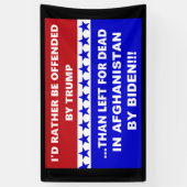 Banderoles L'Afghanistan Anti-Biden Est Parti Pour Mort (Vertical)