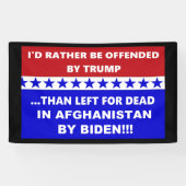 Banderoles L'Afghanistan Anti-Biden Est Parti Pour Mort (Horizontal)