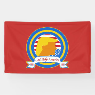 Banderoles L'aide Amérique de Dieu résistent à l'anti atou