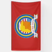 Banderoles L'aide Amérique de Dieu résistent à l'anti atout (Vertical)