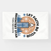 Banderoles Laisser la foi briller : Thème hiver (Horizontal)