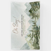 Banderoles Laisser l'aventure commencer le Baby shower des bo (Vertical)