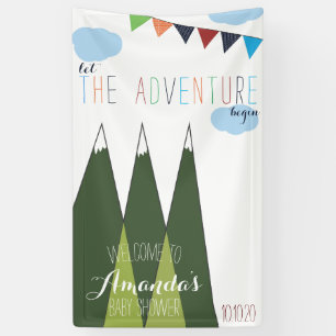 Banderoles Laissez l'aventure commencer le baby shower