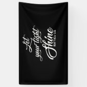 Banderoles Laissez Votre Lumière Briller Matthew Christian (Vertical)