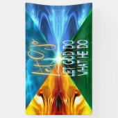 Banderoles Laissons Dieu Faire Ce Qu'Il Fait (Vertical)