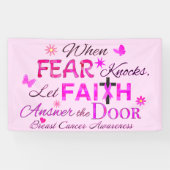 Banderoles Laissons la FOI répondre à la porte (Horizontal)