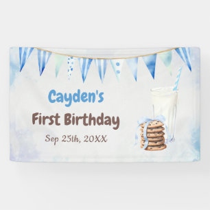 Banderoles Lait et biscuits Fête du premier anniversaire du g