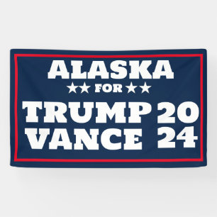 Banderoles L'Alaska pour Trump Vance 2024