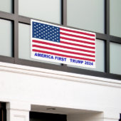 Banderoles L'Amérique d'abord Trump 2024 (Bâtiment extérieur)