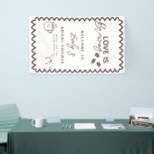 Banderoles L'amour brasse du café Thème Fête des mariées (Salon professionnel)