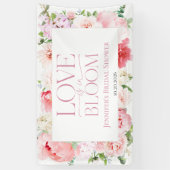 Banderoles L'amour est en fleur | Mariage champêtre cadre pou (Vertical)