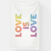 Banderoles L'amour est l'amour| Grandes surfaces modernes (Vertical)