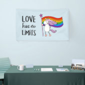 Banderoles L'amour n'a pas de limites Unicorne (Salon professionnel)