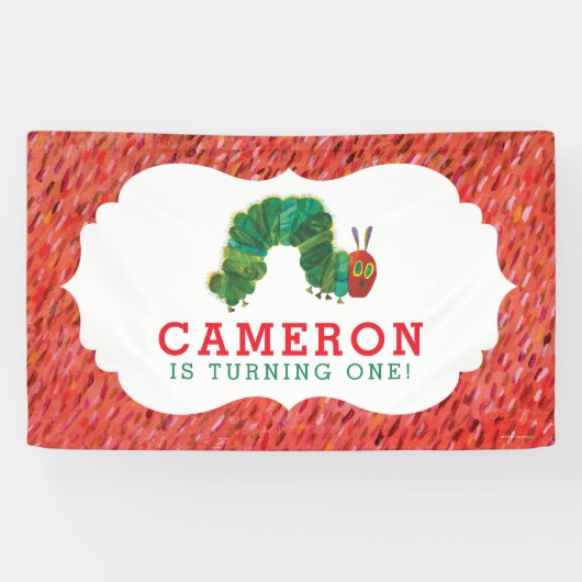 Banderoles L'Anniversaire De La Caterpillar Très Affamé (Horizontal)