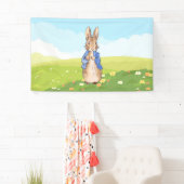 Banderoles Lapin classique dans une prairie (En situation)