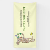 Banderoles Lapin de Pâques jongleur (Verticale)