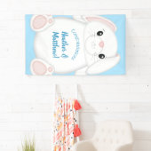 Banderoles Lapin Lapin Baby shower Woodland (En situation)