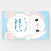 Banderoles Lapin Lapin Baby shower Woodland (Horizontal)