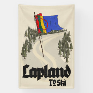 Banderoles Laponie Pour Skier