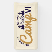 Banderoles Large Custom Camp Party Cool Welcome (Verticale)