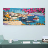 Banderoles Large mer Méditerranée Tranquil Harbour (Salon professionnel)