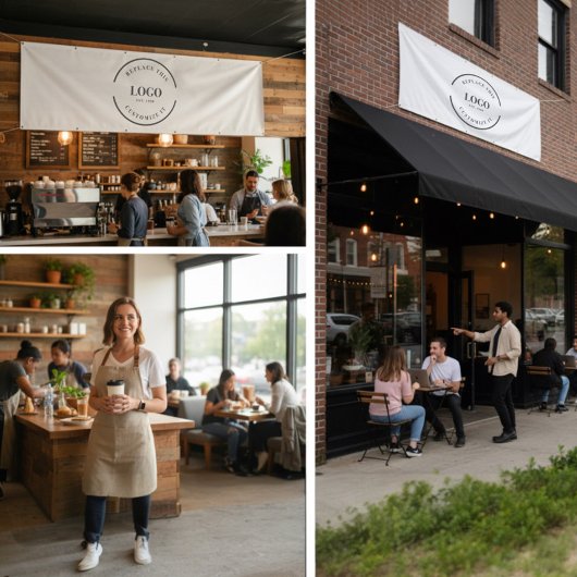 Banderoles Large Simple Logo Company Branding Professional