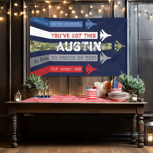 Banderoles L'Armée de l'Air Militaire Jette Go Away Farewell 