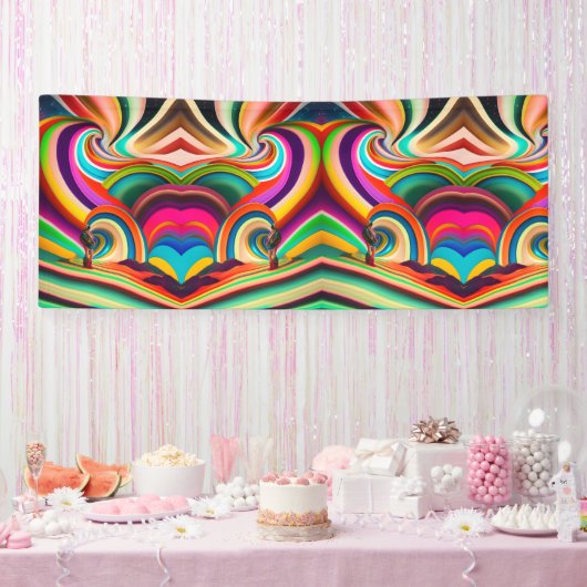 Banderoles L'art abstrait de Bonnaroo (Fête)