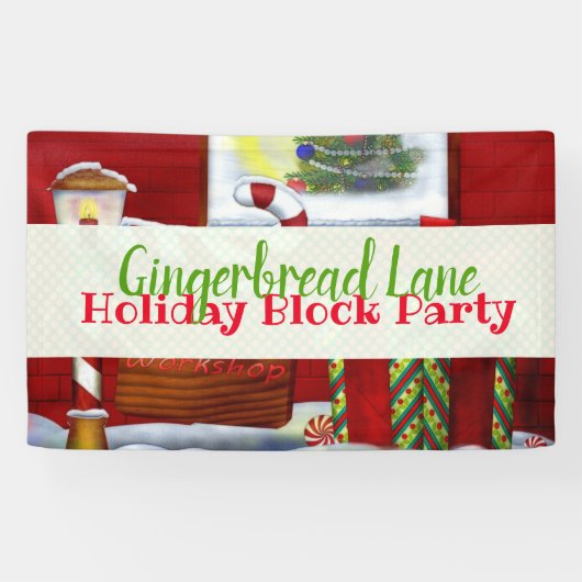 Banderoles L'atelier Noël Whimsey (Horizontal)