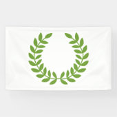 Banderoles Laurel Wreath (Symbole grec ancien) (Horizontal)
