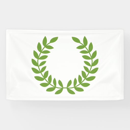 Banderoles Laurel Wreath (Symbole grec ancien) (Horizontal)