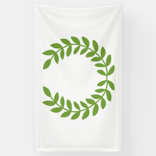 Banderoles Laurel Wreath (Symbole grec ancien) (Vertical)