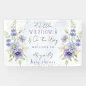Banderoles Lavender Boho Un Petit Baby shower Fleur sauvage (Horizontal)