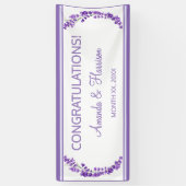 Banderoles Lavender Breeze Floral Mariage (Vertical)