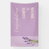 Banderoles Lavender Love Mariage (Verticale)