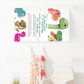 Banderoles L'aventure commence avec bébé Dino (En situation)