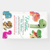Banderoles L'aventure commence avec bébé Dino (Horizontal)