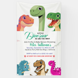Banderoles L'aventure commence avec bébé Dino