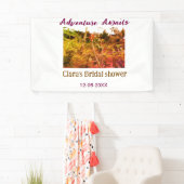 Banderoles l'aventure des rizières attend le nom de l'enterre (En situation)