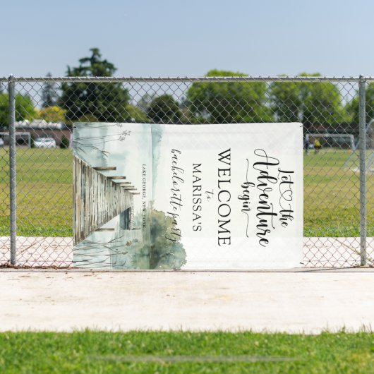 Banderoles L'aventure en forêt commence l'enterrement de vie (Insitu)