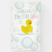 Banderoles Laver Ce Soit Du Canard En Caoutchouc Révéler Bleu (Vertical)