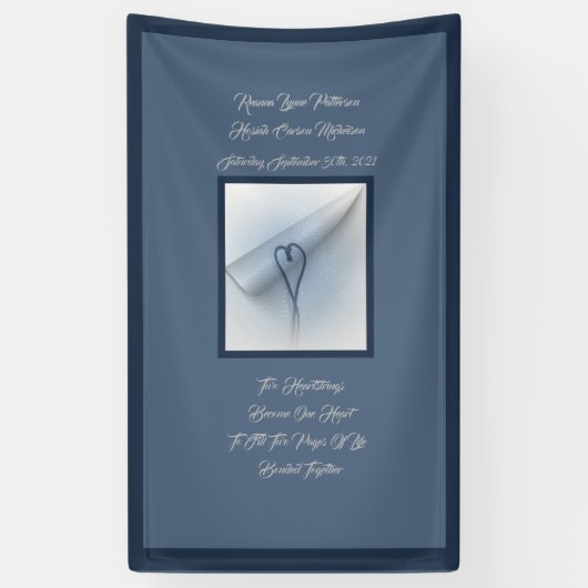 Banderoles LavishlySur 2 Coeurs 2 Pages 1 Vivre Ensemble (Vertical)