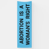 Banderoles L'avortement est une marche de protestation audaci (Vertical)