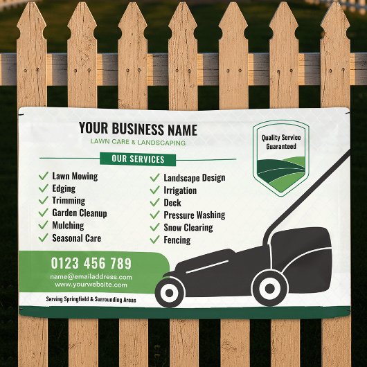 Banderoles Lawn Mowing & Landscaping Business Marketing