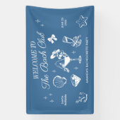 Banderoles Le Bach Club Beach Wedding Bachelorette Party (Verticale)