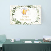 Banderoles Le bébé brasse le Baby shower de verdure (Salon professionnel)