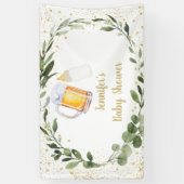 Banderoles Le bébé brasse le Baby shower de verdure (Vertical)