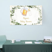 Banderoles Le bébé brasse le Baby shower de verdure (Salon professionnel)